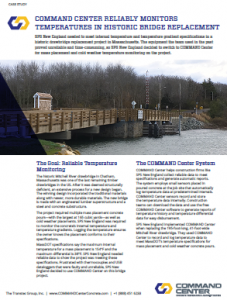 COMMAND Center™ reliably monitors temperatures in historic bridge replacement