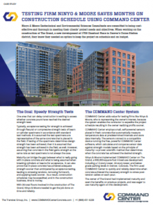 Testing firm Ninyo and Moore saves months on construction schedule using COMMAND Center™