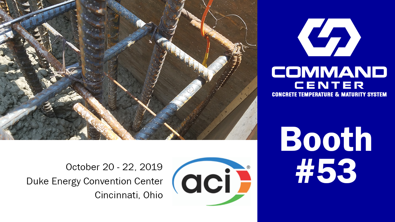 COMMAND Center™ is exhibiting in booth 53 at the ACI Fall Concrete Convention from October 20-22 in Cincinnati, Ohio.