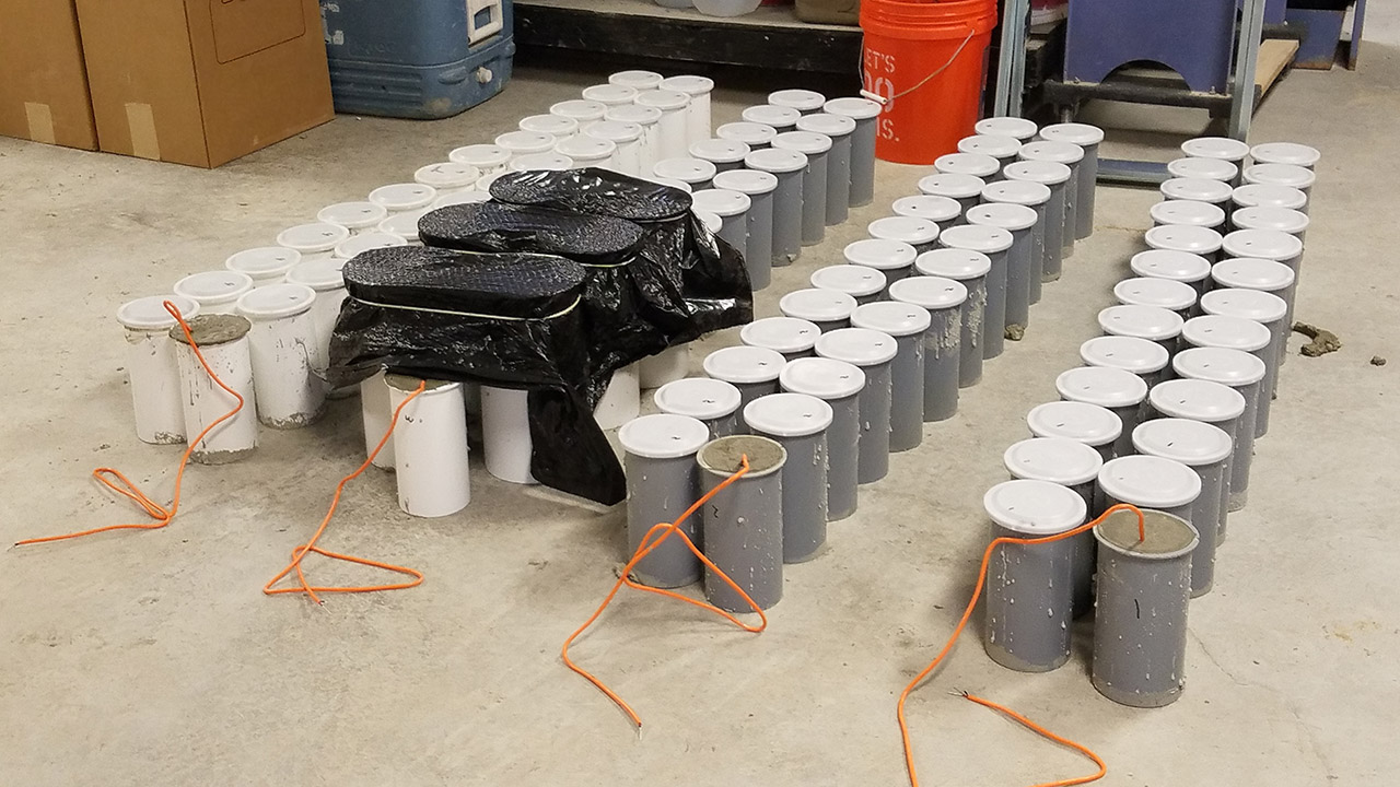 Concrete cylinders
