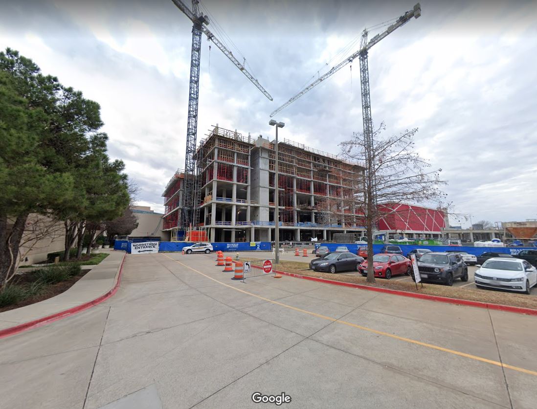 Construction of the Hyatt Regency, photo from Google